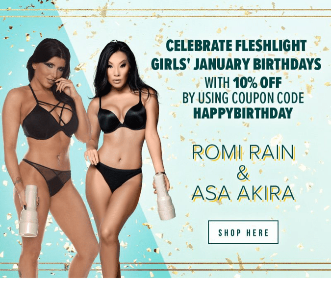 ¡Las chicas de Fleshlight Asa y Romi celebran su cumpleaños en enero! - Fleshlight