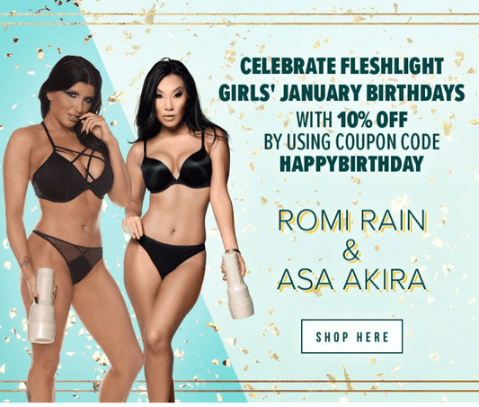 ¡Las chicas de Fleshlight Asa y Romi celebran su cumpleaños en enero! - Fleshlight