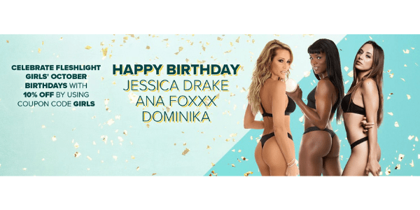 Fleshlight Girl Cumpleaños de Octubre - ¡Recibe un 10% de descuento! - Fleshlight