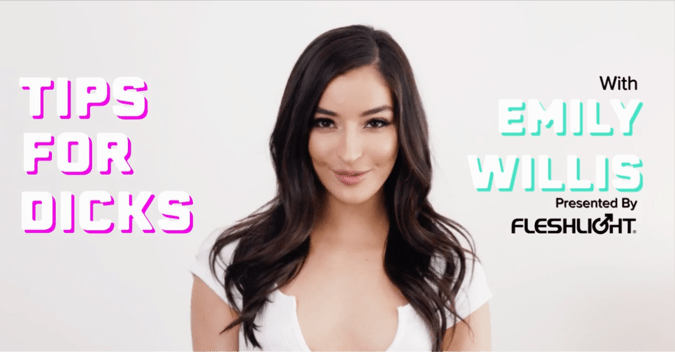 Consejos para pollas con Emily Willis - Fleshlight