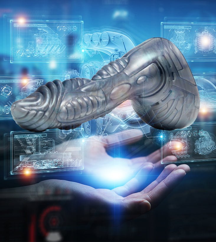 Consolador Cyborg (Plata) - Fleshlight