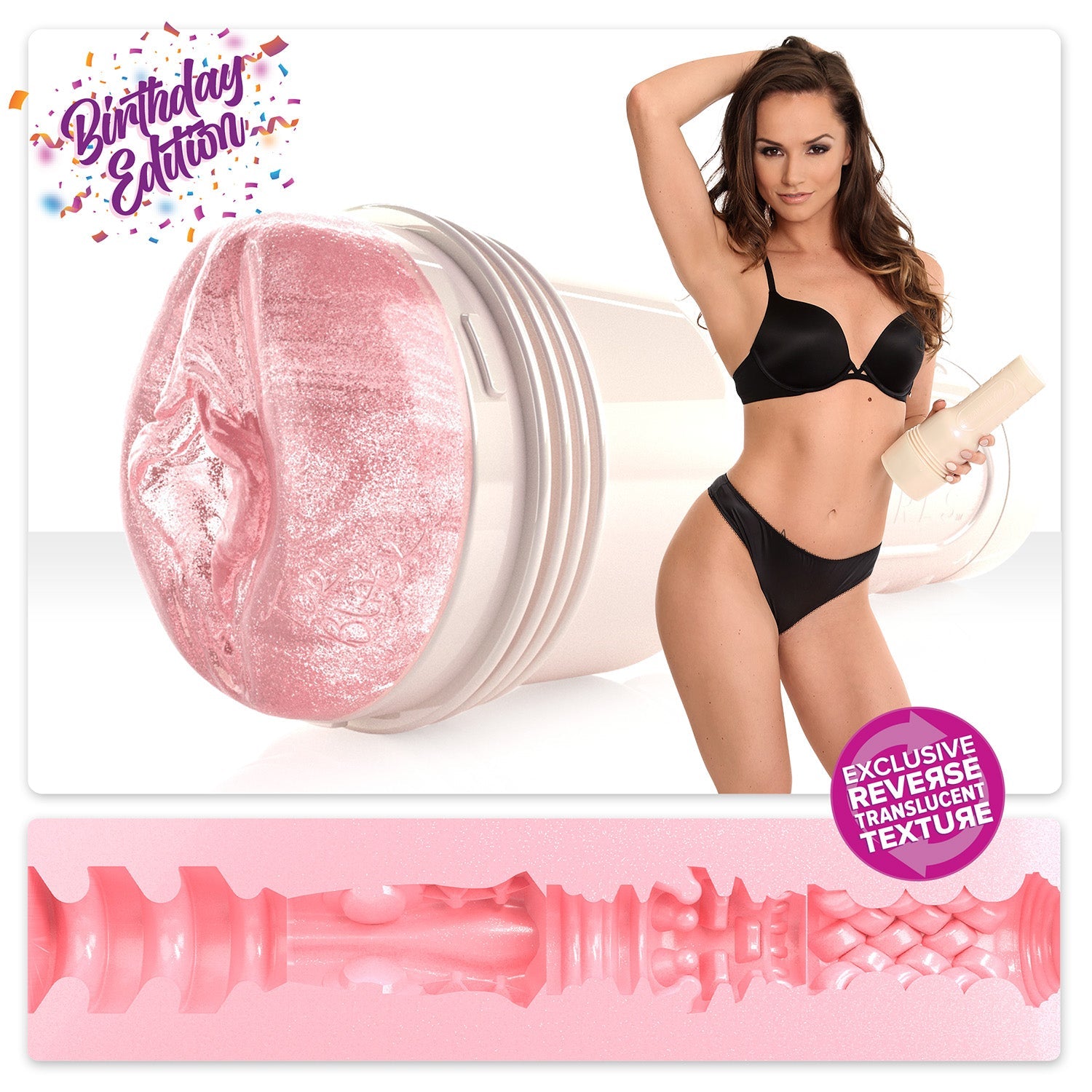 Tori Black pussy fleshlight with Birthday Blaze texture