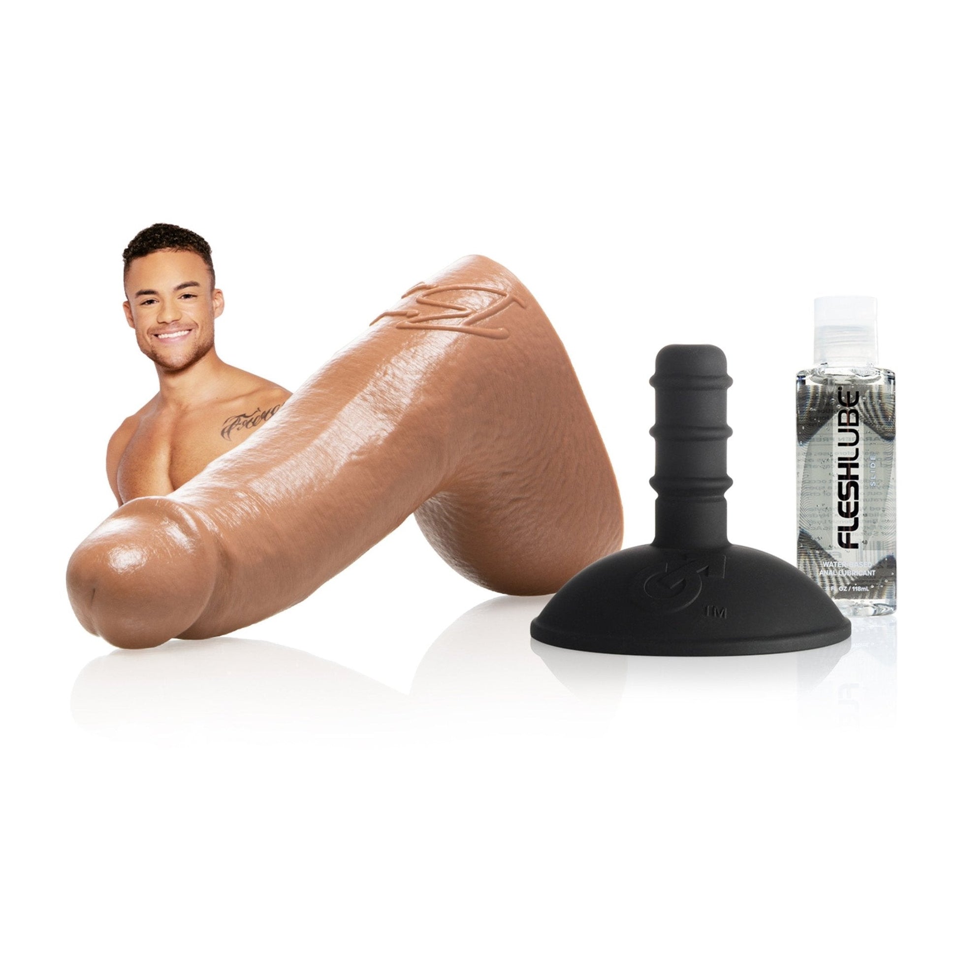 Pack de Consoladores Beaux Banks con Fleshlube Slide - Fleshlight