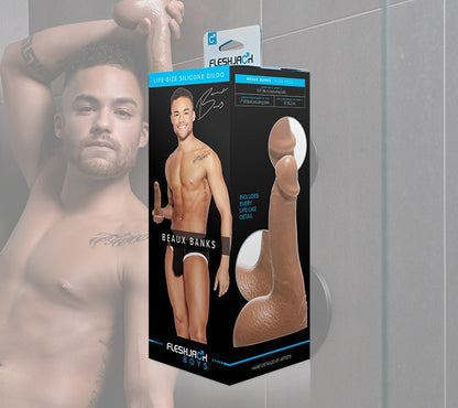 Pack de Consoladores Beaux Banks con Fleshlube Slide - Fleshlight