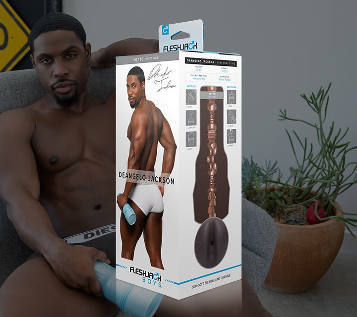 Pack DeAngelo Jackson 10/10 y Consolador - Fleshlight