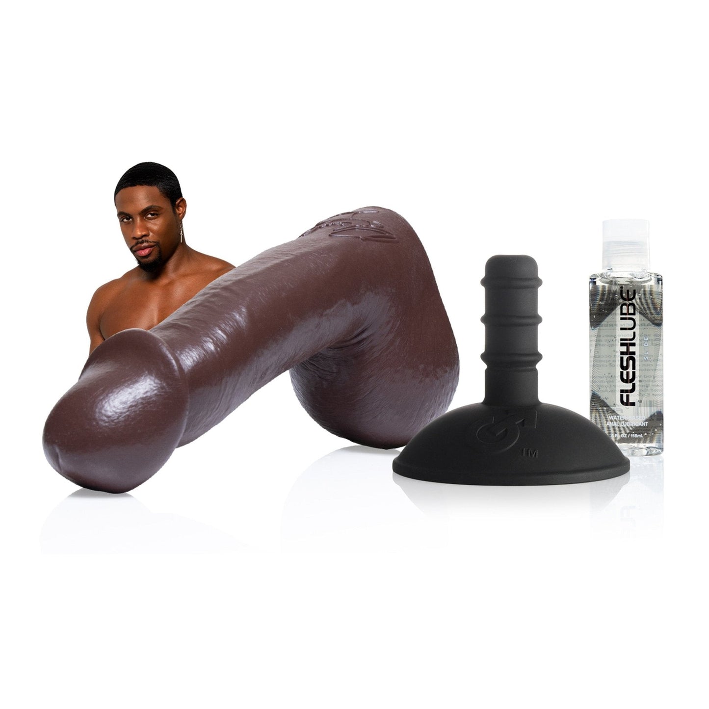DeAngelo Jackson Dildo Pack con Fleshlube Slide - Fleshlight