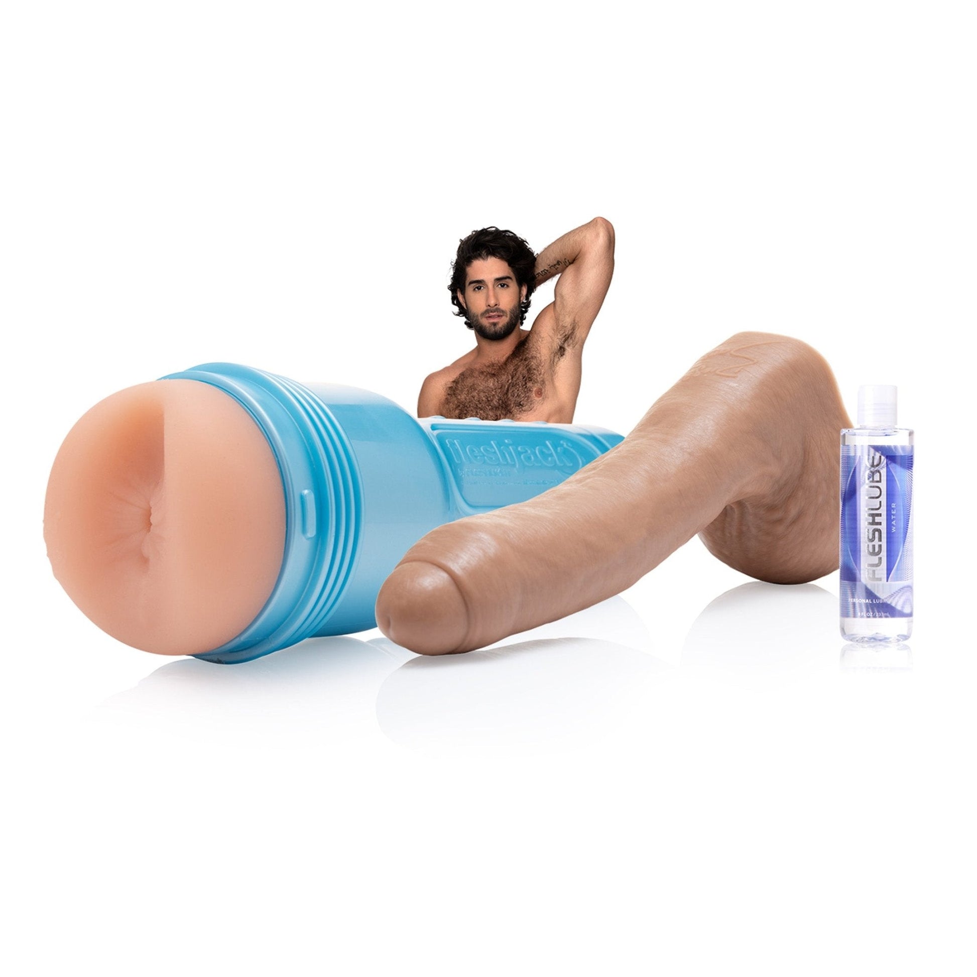 Pack de máquina sexual y consolador Diego Sans - Fleshlight