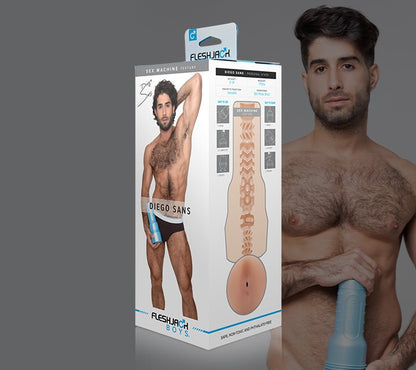 Pack de máquina sexual y consolador Diego Sans - Fleshlight
