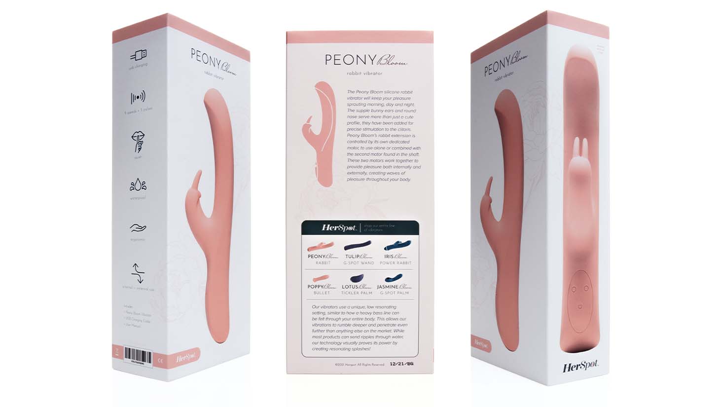 Peony Bloom Vibrador Conejito - Fleshlight